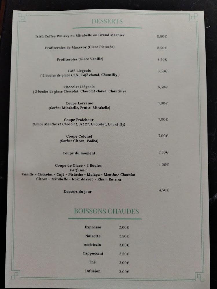 Restaurant Le Maxevoy - Menu Image 3